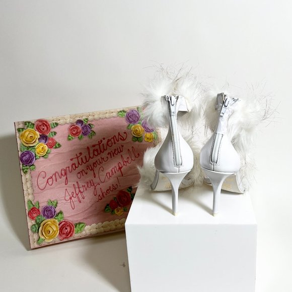 NIB Jeffrey Campbell Inaba, White Heels - Picture 4 of 6